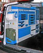 Vito Mercedes equipped with Van Lockers and other Van Storage Solutions by Syncro System